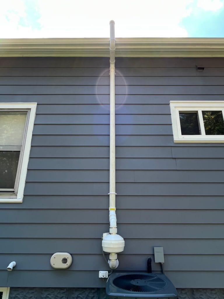 Residential Radon Mitigation System Installation