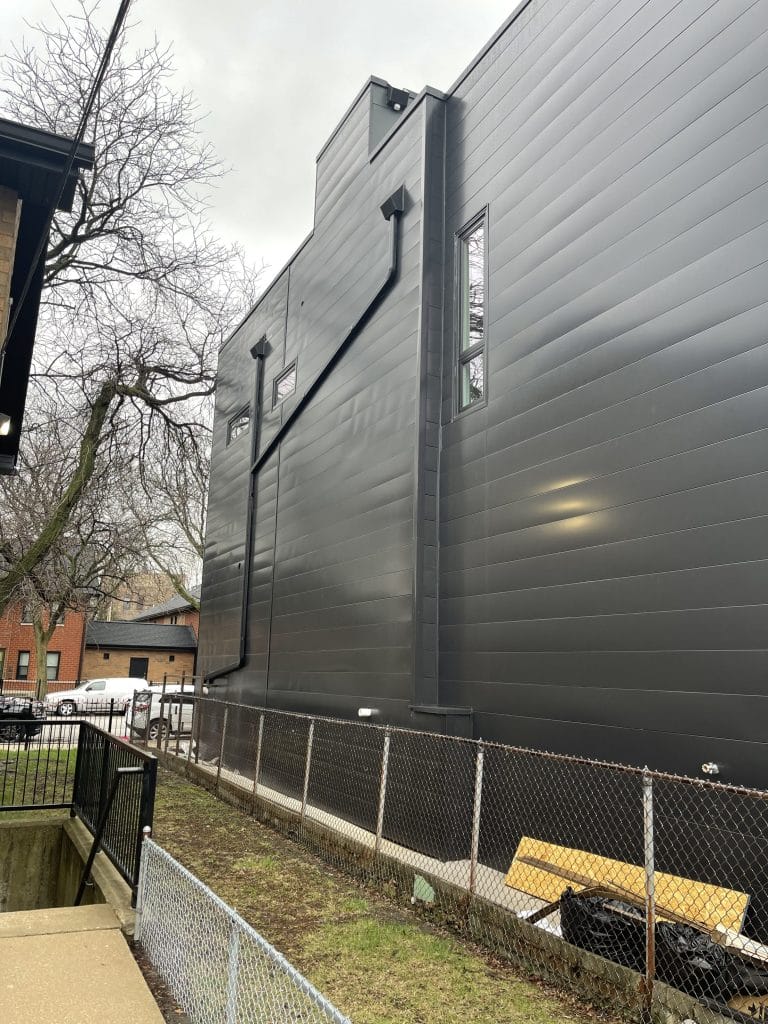 Commercial Building with Radon Mitigation System Installed